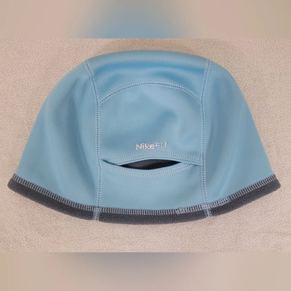 2 Nike Run Reversible Fleece Therma-Fit Running Line Beanie Hat- Girls One Size
